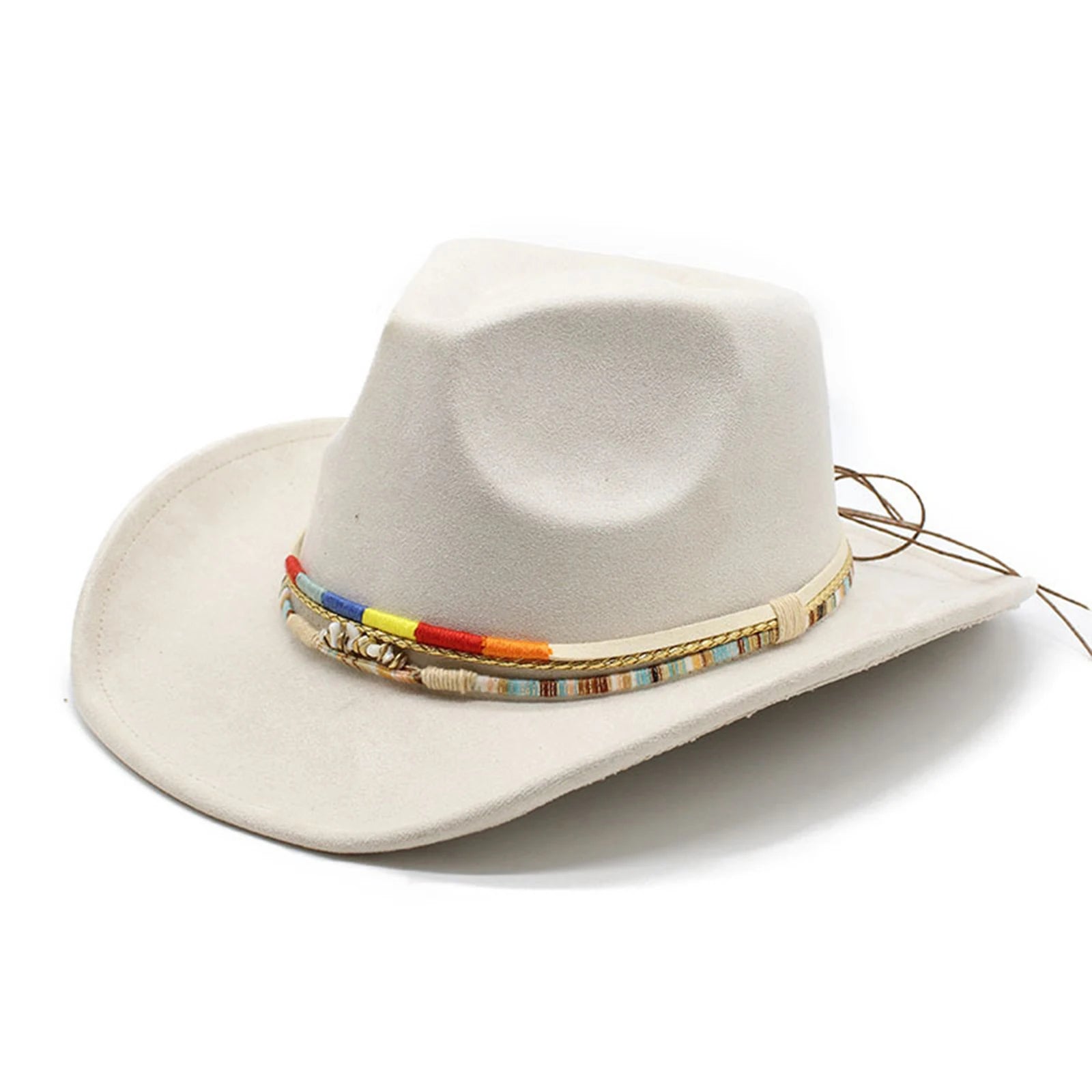 6-Color Women'S Denim Hat Men'S New Retro Jazz Classic Suede Denim Hat Wide Edge Western Wide Edge Sun Hat