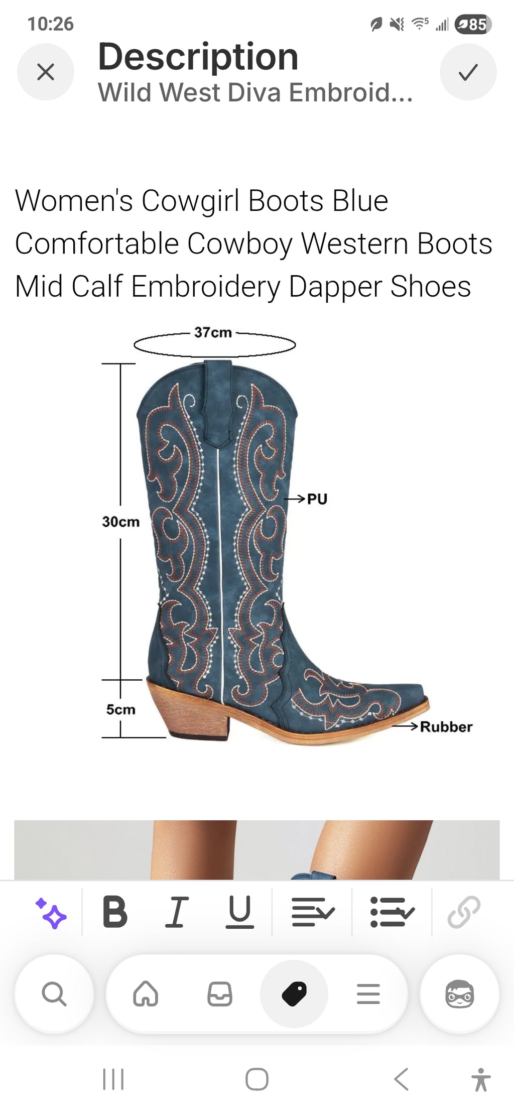 Wild West Diva Embroidered Cowgirl Boots